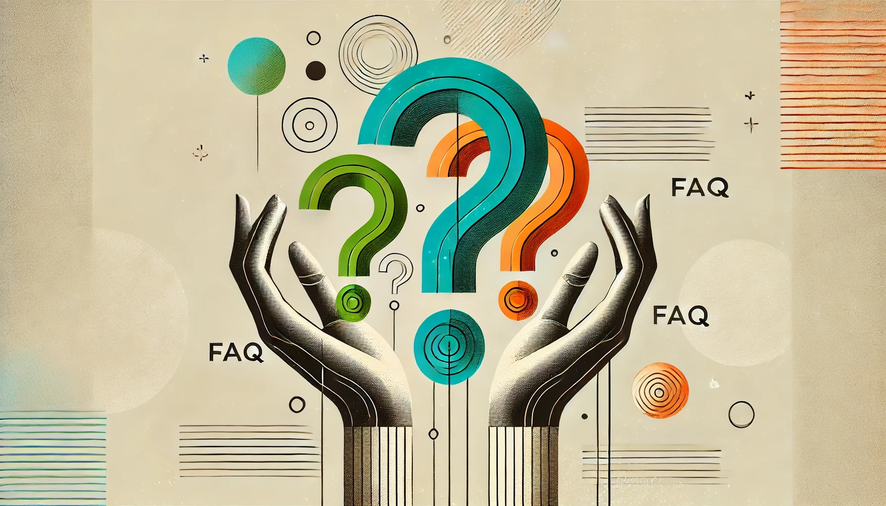 Image of Hands holding Question Marks