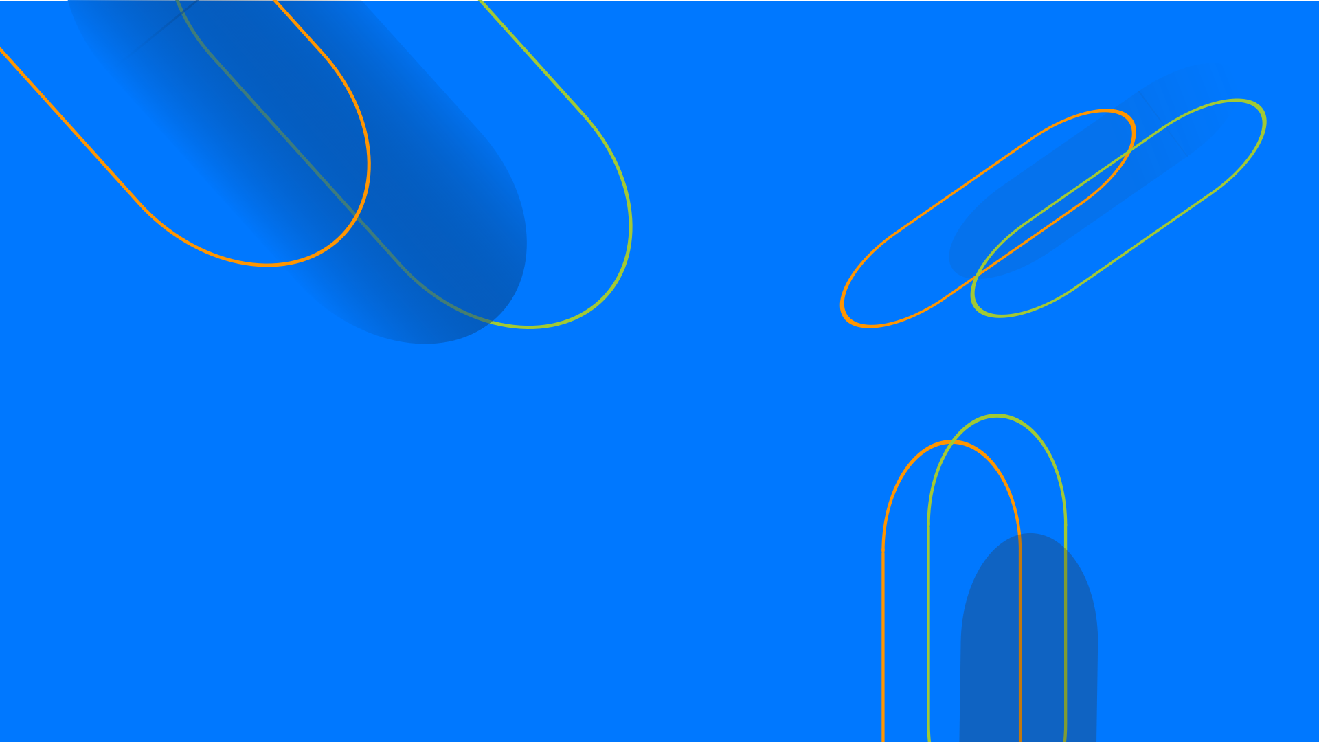 ovals with blue background